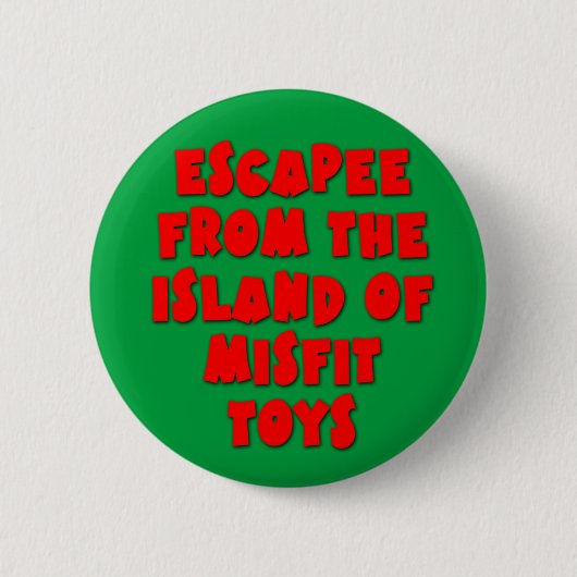 Escapee van het eiland Misfit Toys Ronde Button 5,7 Cm (Voorkant)