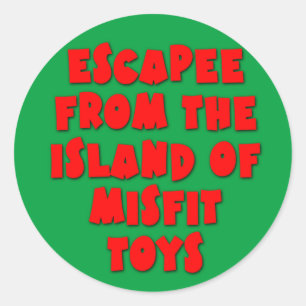 Escapee van het eiland Misfit Toys Ronde Sticker