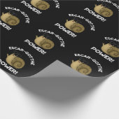 Escar-got de Macht Funny Slak Pun Dark BG Cadeaupapier (Hoek)