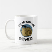 Escar-got de Power Funny Snail-woordje Koffiemok (Links)