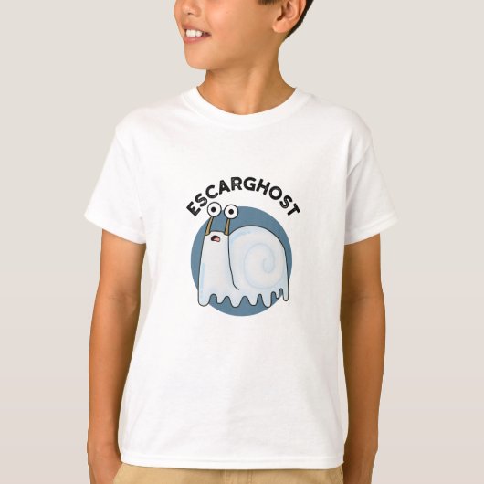 Escarghost Funny French Ghost Snail Pun T-shirt (Voorkant)