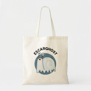 Escarghost Funny French Ghost Snail Pun Tote Bag