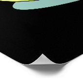 Escargoate Grappige Slak Escargot Pun Dark BG Poster (Hoek)