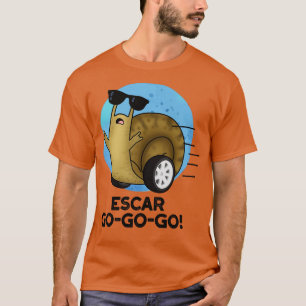Escargogo Schattigee Franse slak Pun T-shirt
