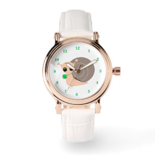Escargot avec Montre Trèfle - Escargot Chanceux