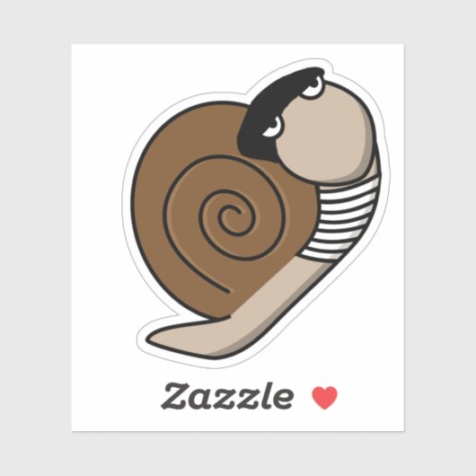 Escargot Franse slak Sticker (Vel)