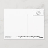 Escargot solitaire sur la carte postale murale (Dos)