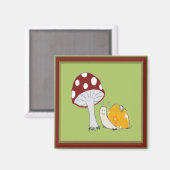 Escargot souriant par un aimant de tabouret (Recto/Verso)