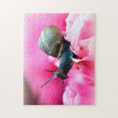 Escargot sur fleur gros plan, Puzzle de Jigsaw (Vertical)