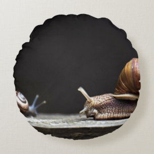 Escargots - slak Mollusk Rond Kussen