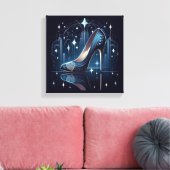 Escarpins bleus de style Art déco (Insitu(Salon))