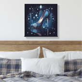 Escarpins bleus de style Art déco (Insitu(Chambre))