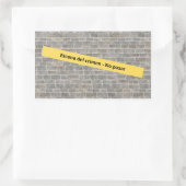 Escena del crimen rechthoekige sticker (Tas)