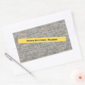 Escena del crimen rechthoekige sticker (Envelop)