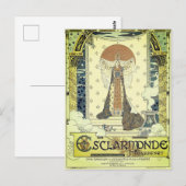 Esclarmonde opera vintage poster briefkaart (Voorkant / Achterkant)
