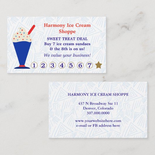 Escompte de fidélité du client dans la boutique de (Devant / Derrière)