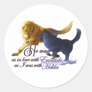 Escort en Eventide Ronde Sticker