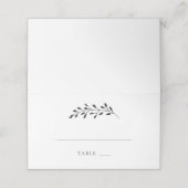 Escort Place Card | Kalligrafie rustieke bruiloft (Buitenkant ongevouwen)