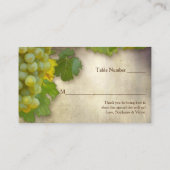 Escort Table Seating Formal Reception Vineyard Plaatskaartje (Achterkant)