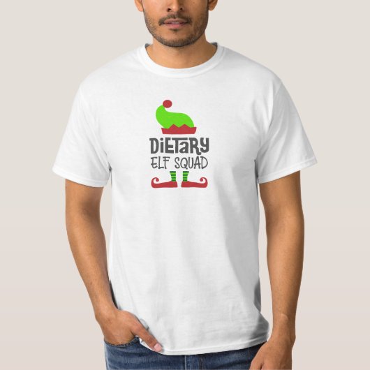 Escouade d'elfes diététiques de Noël, T-shirt de l (Devant)