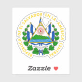 Escudo de El Salvador Sticker (Vel)