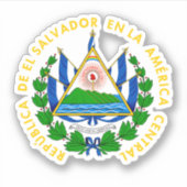 Escudo de El Salvador Sticker (Voorkant)