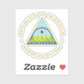 Escudo de Nicaragua Sticker (Vel)