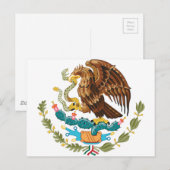 Escudo Nacional de México — Mexicaans embleem Briefkaart (Voorkant / Achterkant)