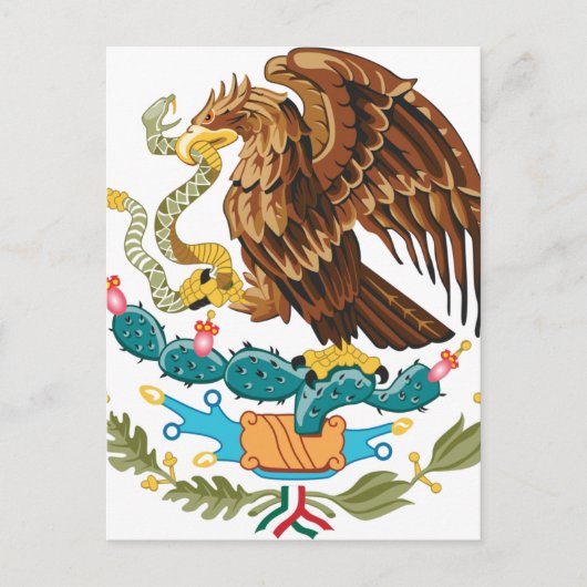 Escudo Nacional de México — Mexicaans embleem Briefkaart (Voorkant)
