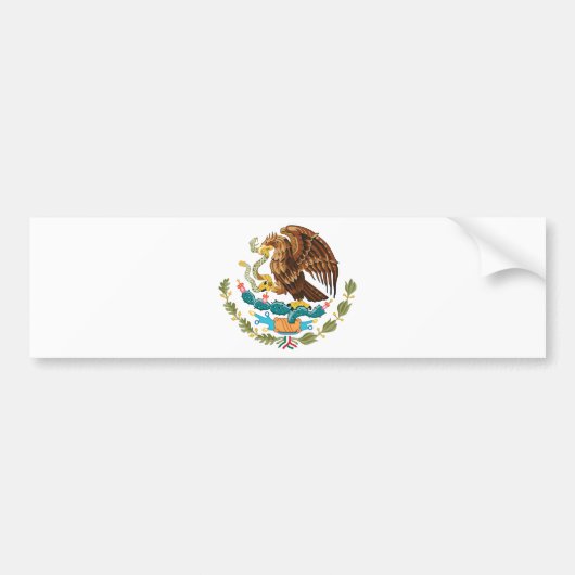 Escudo Nacional de México — Mexicaans embleem Bumpersticker (Voorkant)