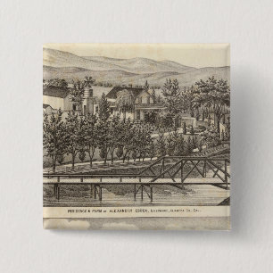 Esden, Clary-residenties Vierkante Button 5,1 Cm