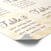 esdoorbladeren, Herfst Rustic bruiloft Zitkaart Poster (Hoek)