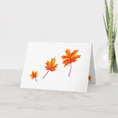 esdoorn bladeren "gewoon" aquarel Kaart (Voorkant)