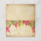 esdoorn bladeren herfst bruiloft gevouwen plaats k (Buitenkant ongevouwen)