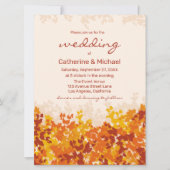 esdoorn bladeren Sinaasappel & terracotta herfstbr Kaart (Voorkant)