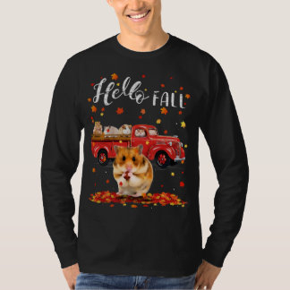 Esdoorn Hamster Bladval Herfst Rode Vrachtwagen T-shirt