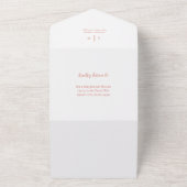 esdoorn laat accent terracotta gradient QR code All In One Uitnodiging (Buitenkant)