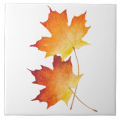 Esdoorn paar op een keramische Tegel Tegeltje (Voorkant)