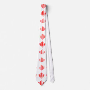 ESDOORNBLAD BAR CODE CANADA VLAG Barcode Patroon Stropdas