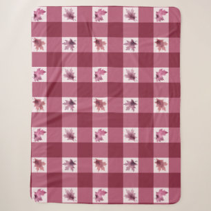 Esdoornblad Buffalo Plaid Sherpa Dekbed Deken