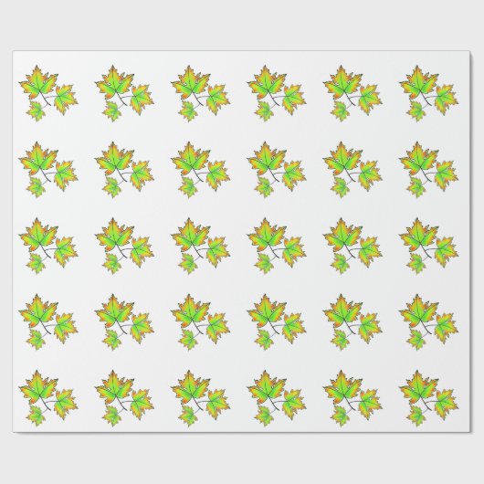 Esdoornblad Cadeaupapier (Vlak)