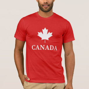 Esdoornblad Canadese Vlag Canada T-shirt
