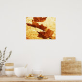 Esdoornblad Canvasprint Poster (Keuken)