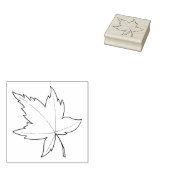 Esdoornblad illustratie 	rubberstempel (Gestempeld)