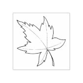 Esdoornblad illustratie 	rubberstempel (Afrduk)