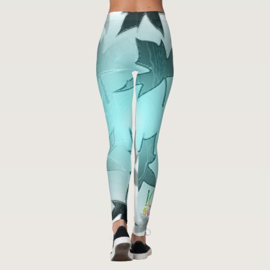Esdoornblad-Leggings Leggings (Achterkant)