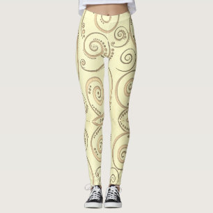 Esdoornblad naadloos patroon leggings