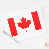 Esdoornblad symbool rechthoekige sticker (Envelop)