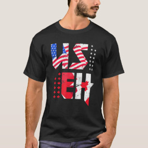 Esdoornblad VS Vlag Canadese Amerikaanse Trots Use T-shirt
