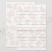 Esdoornbladeren Gelinieerd Schrijfpapier Briefpapier (Voorkant / Achterkant)